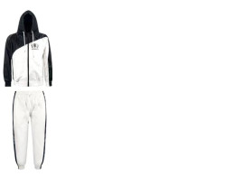 Top King TKTRS-008 TRACK SUITS White Black (SET)