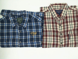 Set of 2 Pash Pash Men's long-sleeved plaid shirt Set of 2 Pash Pash Men's long-sleeved plaid shirt