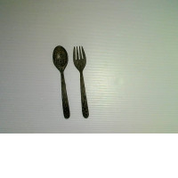 wooden spoon and fork