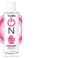 Turn On Cupcake Flavored Water-Based Personal Lubricant | Condom Safe, Sugar-Free Premium Lube for Men, Women, and Couples, 8 fl oz
