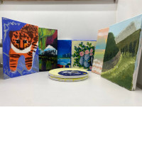 Set of handmade pictures