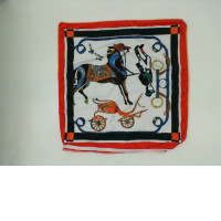 Red and white horse pillowcase