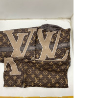 Set of Brown Louis Vuitton bed sheet and pillowcase set  