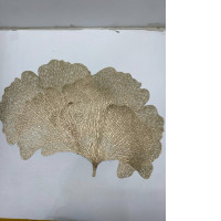 Set of 4 Gold leaf rubber placemat 