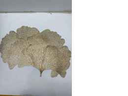 Set of 4 Gold leaf rubber placemat 