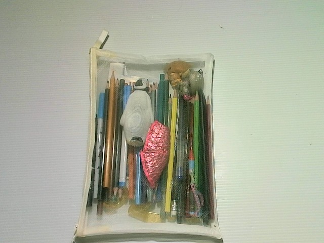 Stationery bag with pencils, pens and erasers for children Stationery bag with pencils, pens and erasers for children