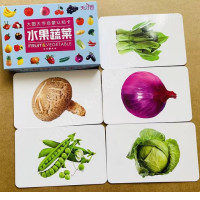 4 Sizes Early Learning Cards for Kids Animals Fruits Vegetables and Transportation Maps Educational Books