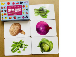 4 Sizes Early Learning Cards for Kids Animals Fruits Vegetables and Transportation Maps Educational Books