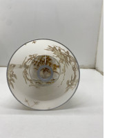 Set of 4 White lamp with cherry blossom pattern