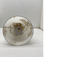 Set of 4 White lamp with cherry blossom pattern