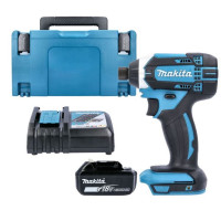 Makita Impact Driver DTD152Z 18V LXT Cordless 1/4" 165Nm With 1 x 5.0Ah Battery, Charger