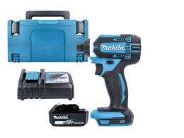 Makita Impact Driver DTD152Z 18V LXT Cordless 1/4" 165Nm With 1 x 5.0Ah Battery, Charger