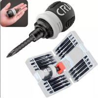34-in-1 Stubby Ratchet Screwdriver Set，Scalable Bit Screwdriver Set，Mini Screwdr