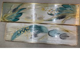 Set of 2 Beautiful feather wall art Set of 2 Beautiful feather wall art