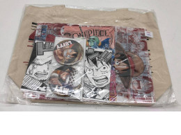 Set of 1 shopper, 2 badges, 2 postcards and 1 plastic sheet cover ONE PIECE