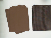 Set of 2 brown tablecloths
