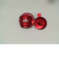 Red aluminum coffee filter