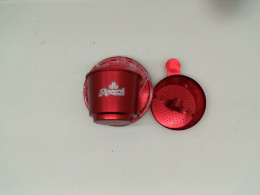 Red aluminum coffee filter Red aluminum coffee filter