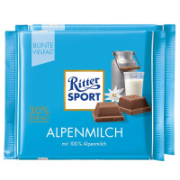 Ritter Sport Alpine Milk Chocolate Bar