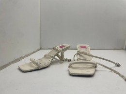 White women's summer sandals