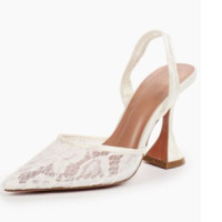 Women's white shoes with a pattern