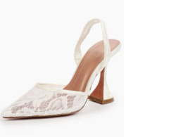 Women's white shoes with a pattern