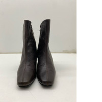 Women's dark brown high heel boots 