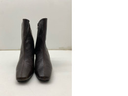 Women's dark brown high heel boots 