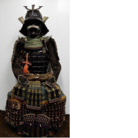 Samurai Costume for Masquerade Replica with Wooden Box