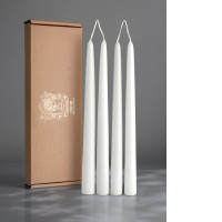 Set of 4 long candles 25 cm