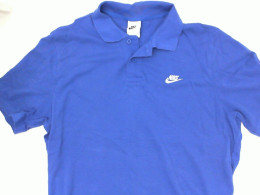 Blue polo shirt with collar Size M