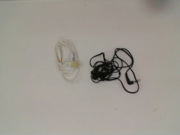 Set of  2 The headphones come in black and white wires. 