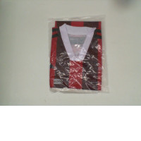 Red and black football shirt