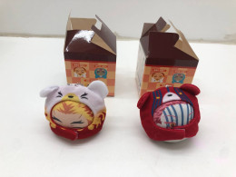 Set of 2 plush keychains