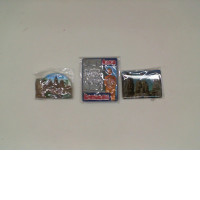 Set of 3 Fridge magnet with Cambodia picture 