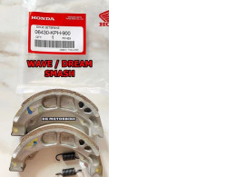 Set of 4 Genuine rear brake pads for all HONDA WAVE models (06430-KPH-900). Guaranteed to be 100% genuine.