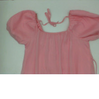 Women's pink off-shoulder long dress 