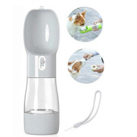 Travel drinking bottle and food container 2 in 1 for dogs and cats 350 ml, Travel drinking bottle and food container 2 in 1 for dogs and cats 350 ml,