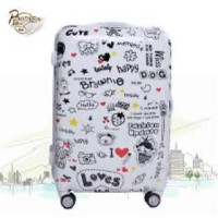 White travel bag with pattern White travel bag with pattern