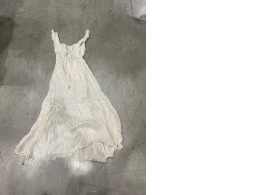 Linen evening dress white size S