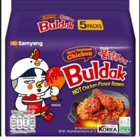 Samyang Spicy Seasoned Chicken Buldak Ramen 140g. (5Packs)