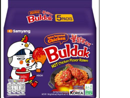 Samyang Spicy Seasoned Chicken Buldak Ramen 140g. (5Packs)