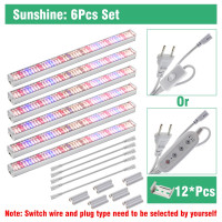 110-277V LED Grow Light Full Spectrum Waterproof Indoor Plant Light 6pcs