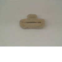 Cream colored hair clip Cream colored hair clip