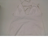 Women's white one-shoulder long dress 