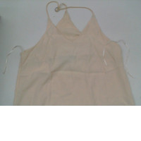 Women's cream one-shoulder long dress 