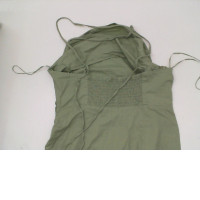 Women's green one-shoulder maxi dress 