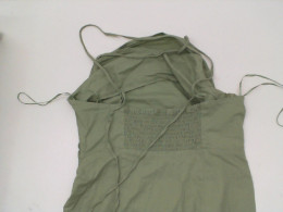 Women's green one-shoulder maxi dress 