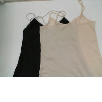 Set of 2 Cream and black sleepwear tank top 