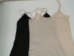 Set of 2 Cream and black sleepwear tank top 